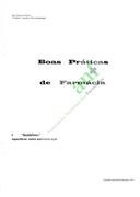 Boas Práticas de Farmácia - 1. Guidelines específicas sobre automedicação