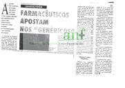Farmacêuticos apostam nos genéricos - Congresso Mundial