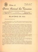 Boletim do Grémio Nacional das Farmácias - número 0085 - Abril de 1954