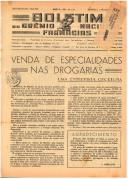 Boletim do Grémio Nacional das Farmácias - número 0014 e 0015 - Janeiro e Fevereiro de 1942