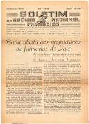 Boletim do Grémio Nacional das Farmácias - número 0020 - Julho de 1942