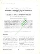 Detection of HIV-1 DNA by polymerase chain reaction incorporation of digoxigenin-11-dUTP and hybridization to immobilized probes
