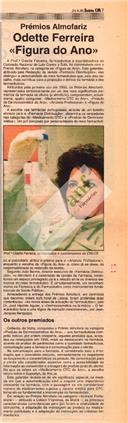 Odette Ferreira "figura do ano" - Prémios Almofariz