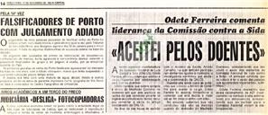 "Aceitei pelos doentes" - Odette Ferreira comenta liderança da Comissão contra a Sida
