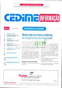 Boletim Cedime Informação - Nº 60/61 - Julho a Outubro 2000