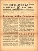 Boletim do Grémio Nacional das Farmácias - número 0009 - Agosto de 1941