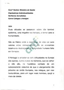 Posse do Encarregado de Missão da CNLCS - Comissão Nacional de Luta Contra a SIDA Prof. Dr. António Meliço-Silvestre