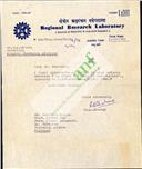 Pedido advindo do Regional Research Laboratory