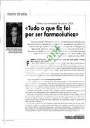 Tudo o que fiz foi por ser farmacêutica