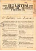 Boletim do Grémio Nacional das Farmácias - número 0016 e 0017 - Março e Abril de 1942