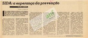 SIDA: a esperança da prevenção