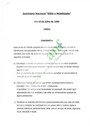 Seminário Nacional SIDA e Mobilidade - Conclusões
