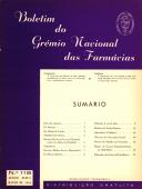 Boletim do Grémio Nacional das Farmácias - número 118 - Março de 1962