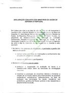 Declaração Conjunta dos Ministros da Saúde de Espanha e Portugal