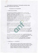 Apreciação do documento "Orientações Técnicas sobre Educação Sexual em Meio Escolar" - Documento do CAN da RNEPS