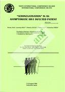 "Seronegativation" in an Asymptomatic HIV1 infected patient