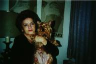 Odette Ferreira e o seu cão
