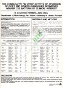 The comparative "In Vitro" activity of Ofloxacin Oflocet and others quinolones derivatives against 722 bacteria of clinical interest