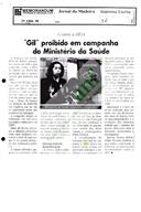 "Gil" proibido em campanha do Ministério da Saúde