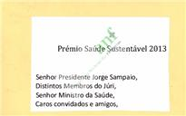 Prémio Saúde Sustentável 2013