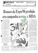 Boneco da Expo/98 proibido em campanha contra a SIDA
