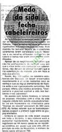 Medo da sida fecha cabeleireiros