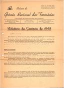 Boletim do Grémio Nacional das Farmácias - número 0063c - Março de 1949