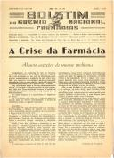 Boletim do Grémio Nacional das Farmácias - número 0061 - Abril de 1946