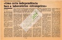 Maria Odette dos Santos Ferreira - "Uma certa independência face a laboratórios estrangeiros"