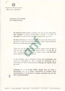 Ofício da Ministra para a Igualdade Maria de Belém Roseira